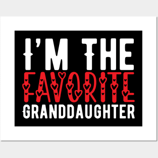 Funny Favorite Granddaughter Birthday Gift Posters and Art